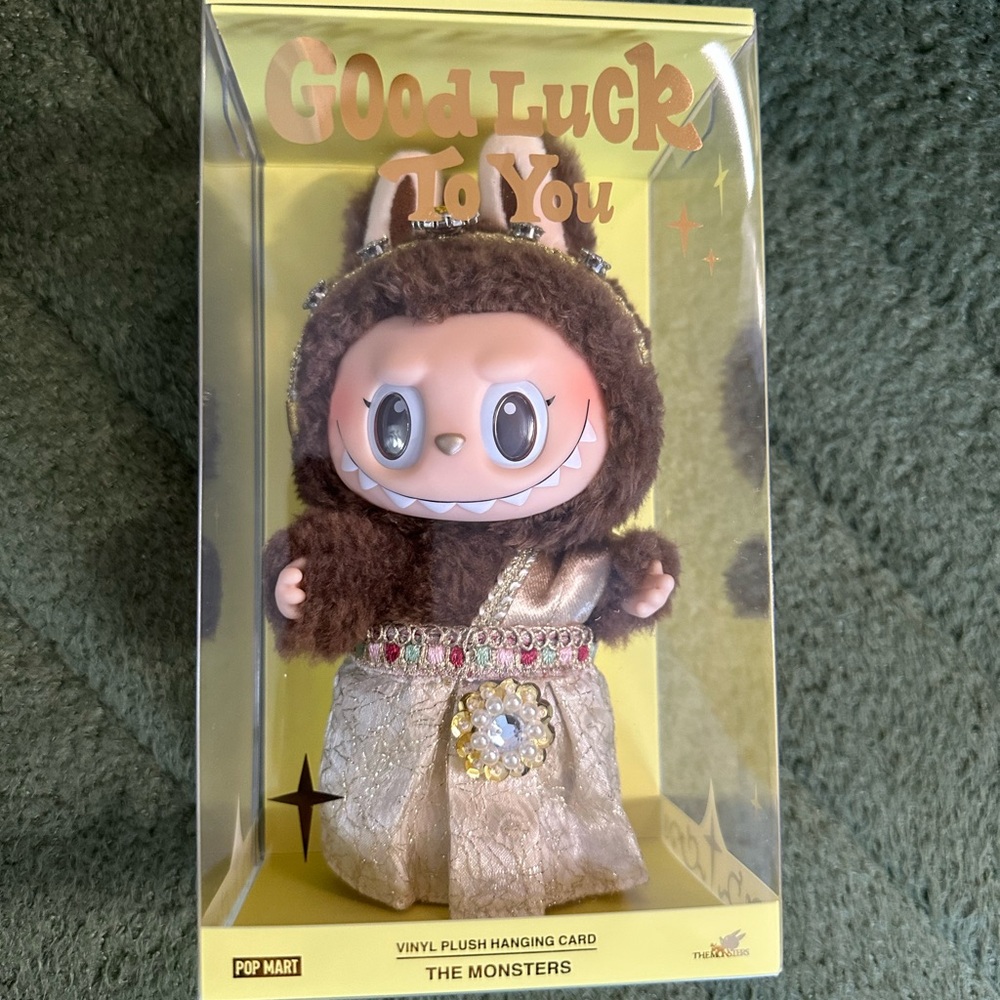 The Monsters Brown Pop Mart Thailand Exclusive Good Luck to You